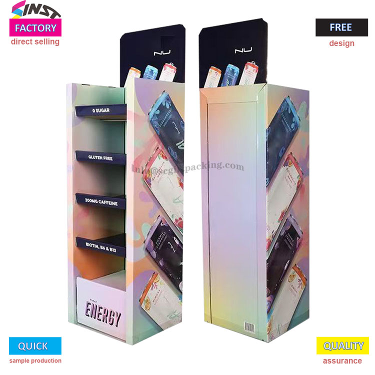 Enerji içeceği vitrini: müşterilerin gözüne 